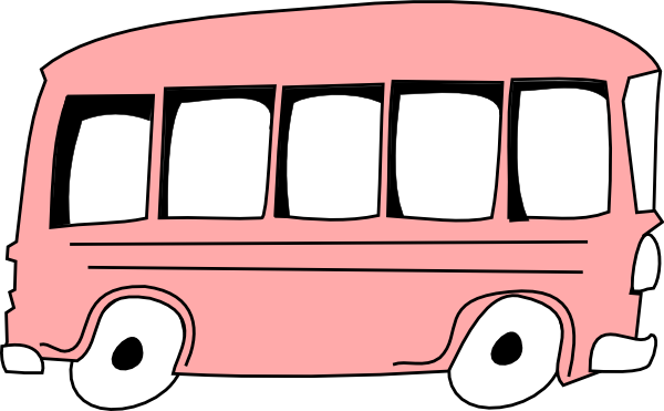 600x371 Pink Bus Clip Art