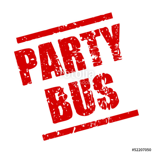 500x500 Stempel Eckig Party Bus I Stock Image And Royalty Free Vector
