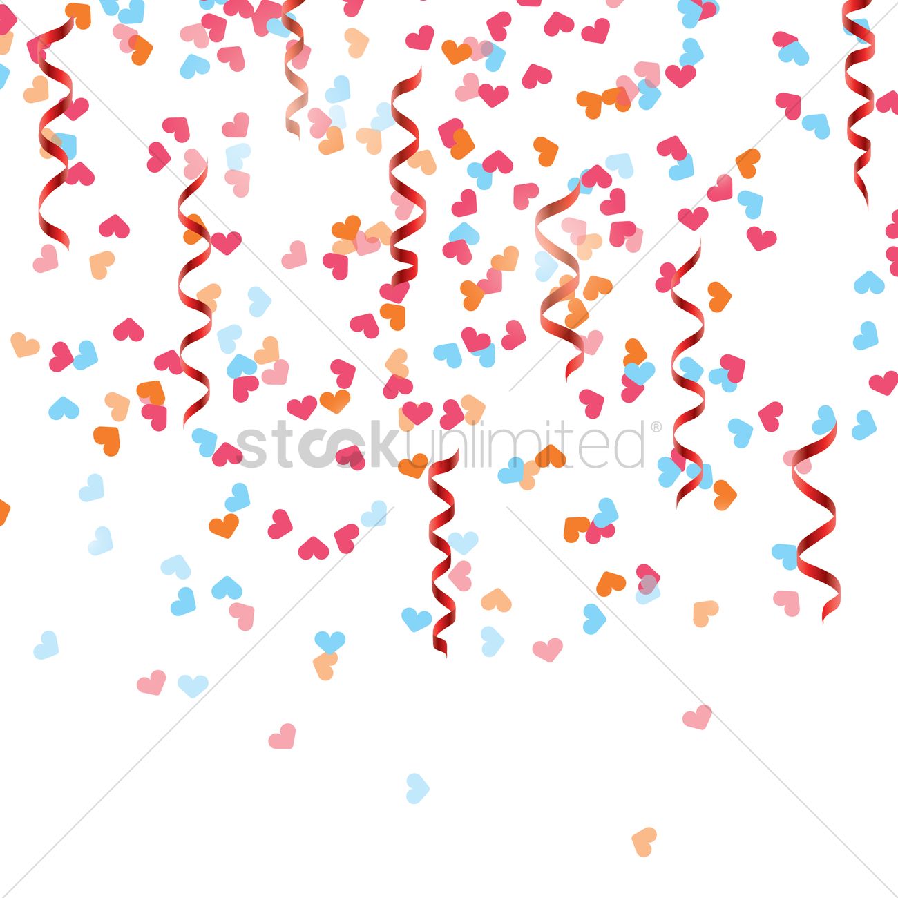 1300x1300 Party Confetti Vector Image