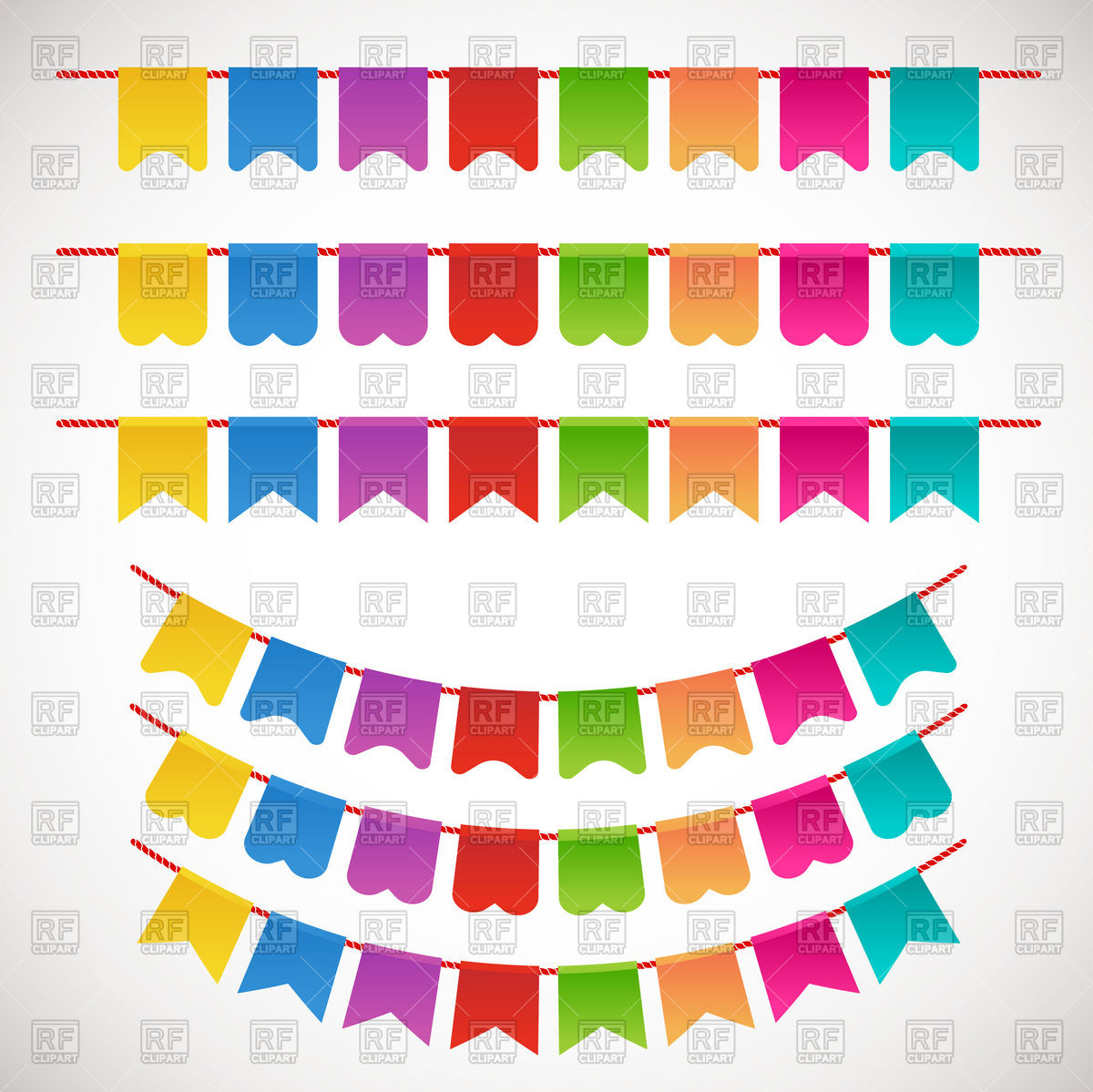 1200x1199 Colorful Garlands (Party Bunting)