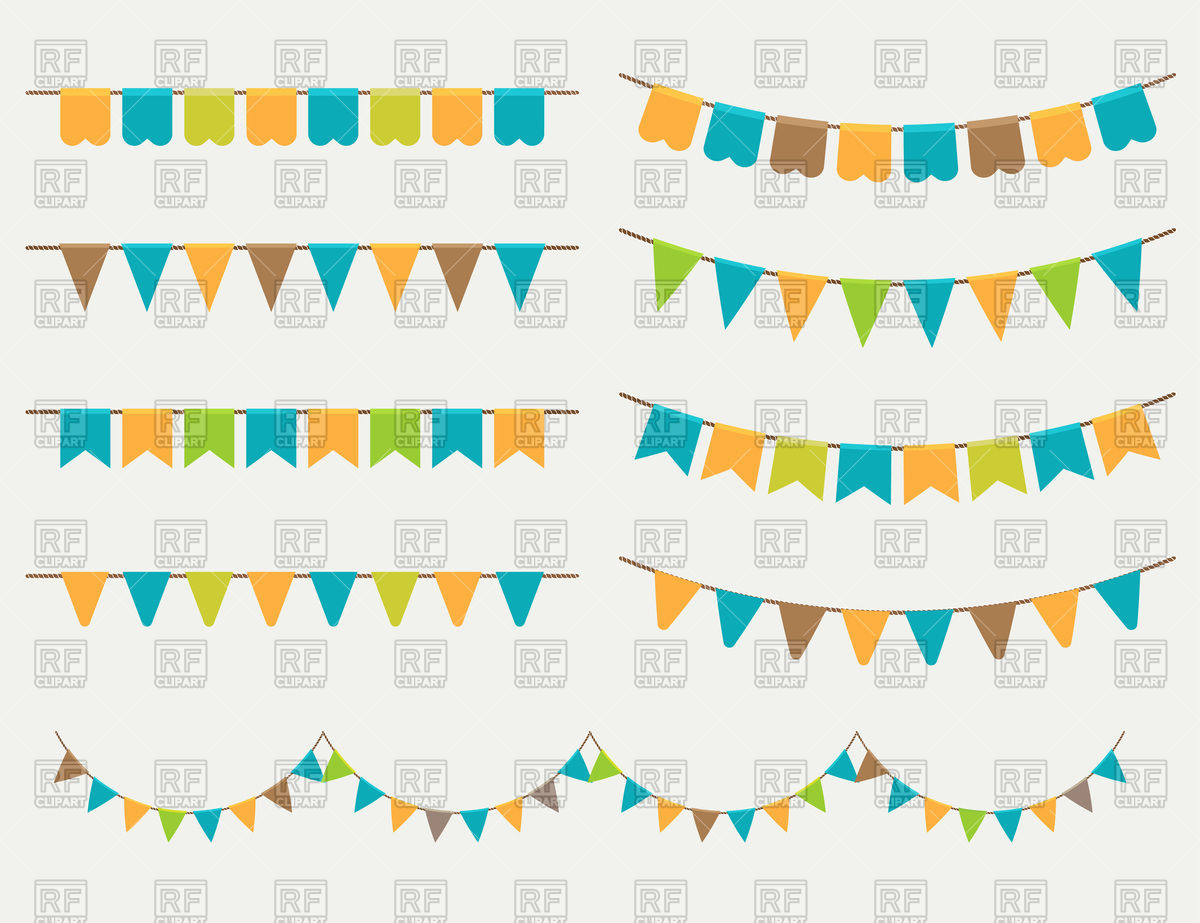 1200x923 Holiday Party Flags (Garlands)