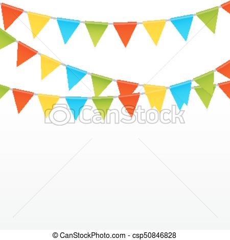 450x470 Party Background With Flags Vector Illustration. Eps10.