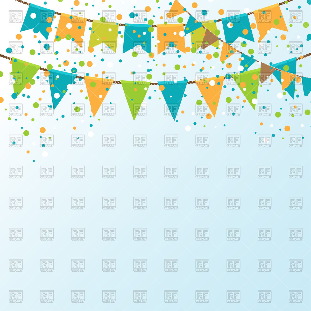 1200x1200 Party Bunting And Confetti