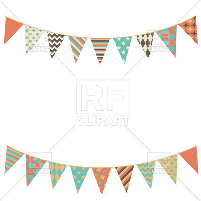400x400 Party Bunting Flags Vector Image Vector Artwork Of Design