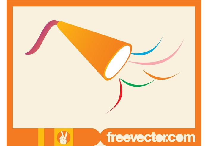 700x490 Party Horn Vector