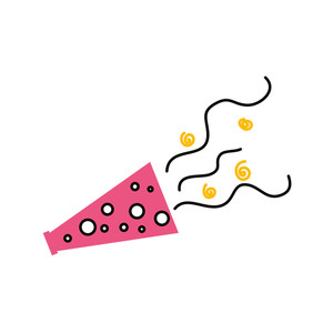 300x300 Party Horn Royalty Free Vectors