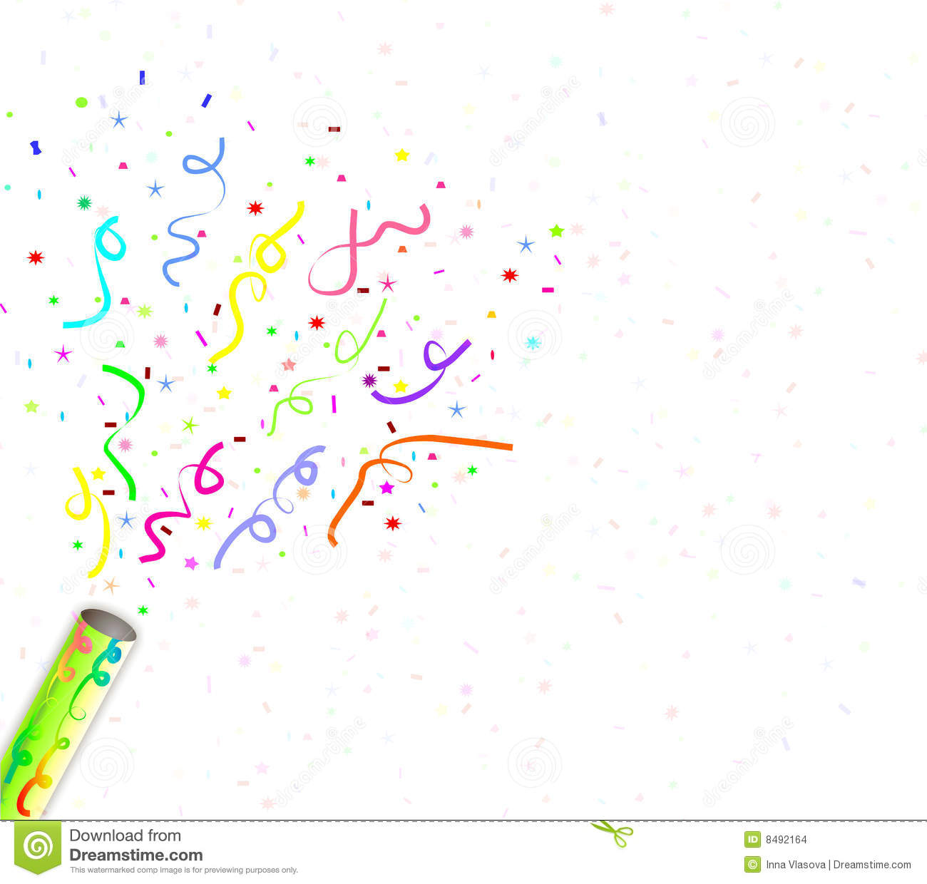 1300x1240 Party Horn Confetti Clipart