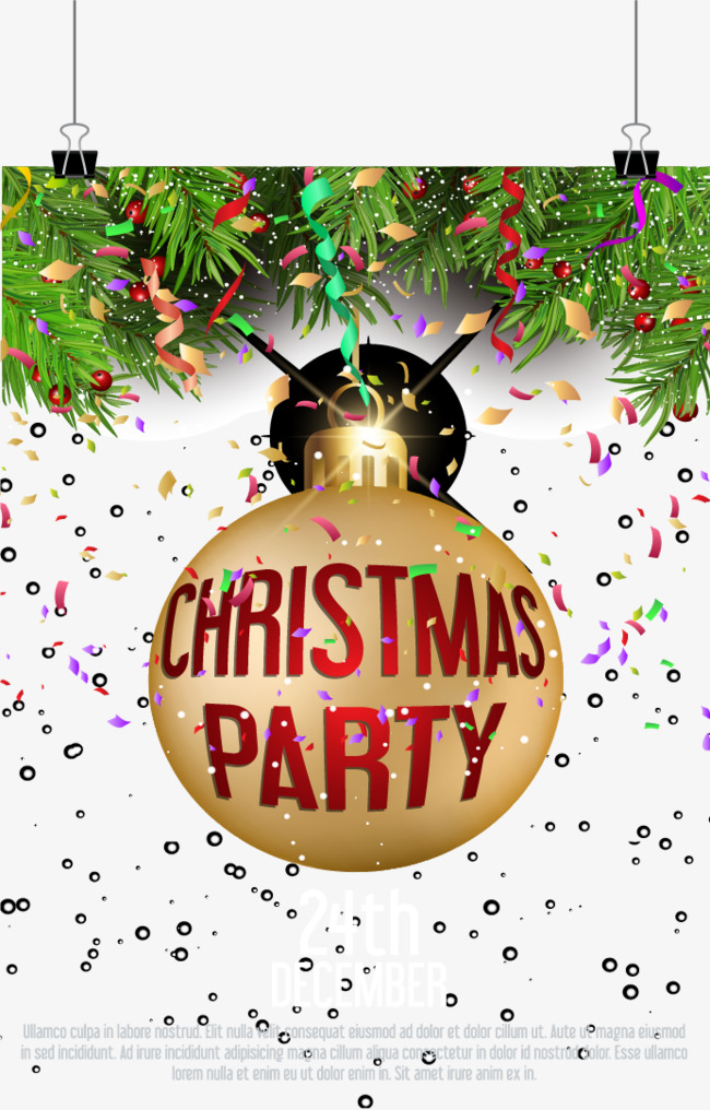 650x1016 Flash Christmas Party Invitations, Flash Vector, Christmas Vector