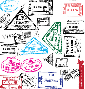 357x376 Free Passport Stamps Vector Free Vector Download 270331 Cannypic