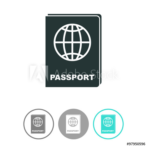 500x500 Passport Vector Icon.