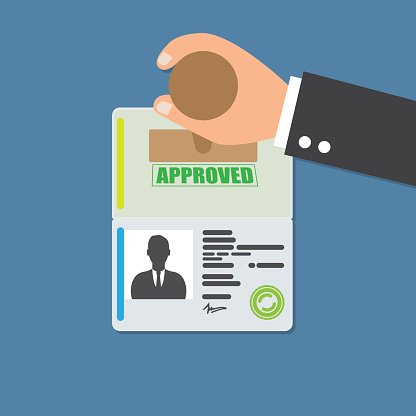 416x416 Stamp Passport Vector Icon Premium Clipart