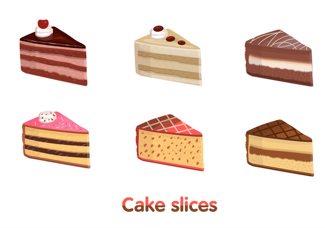 632x443 Cake Slice Vectors Free Vector Download 274615 Cannypic