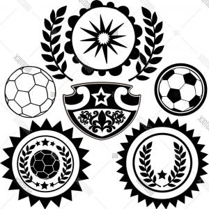 300x300 Stock Vector Sports Soccer Crests And Patch Vector Illustration
