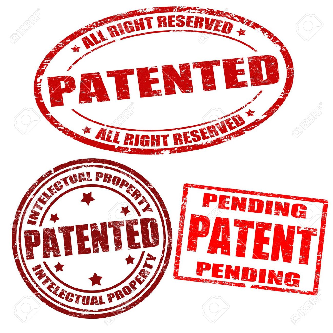 1300x1300 Patent Set Of Patented Grunge Clipart Panda