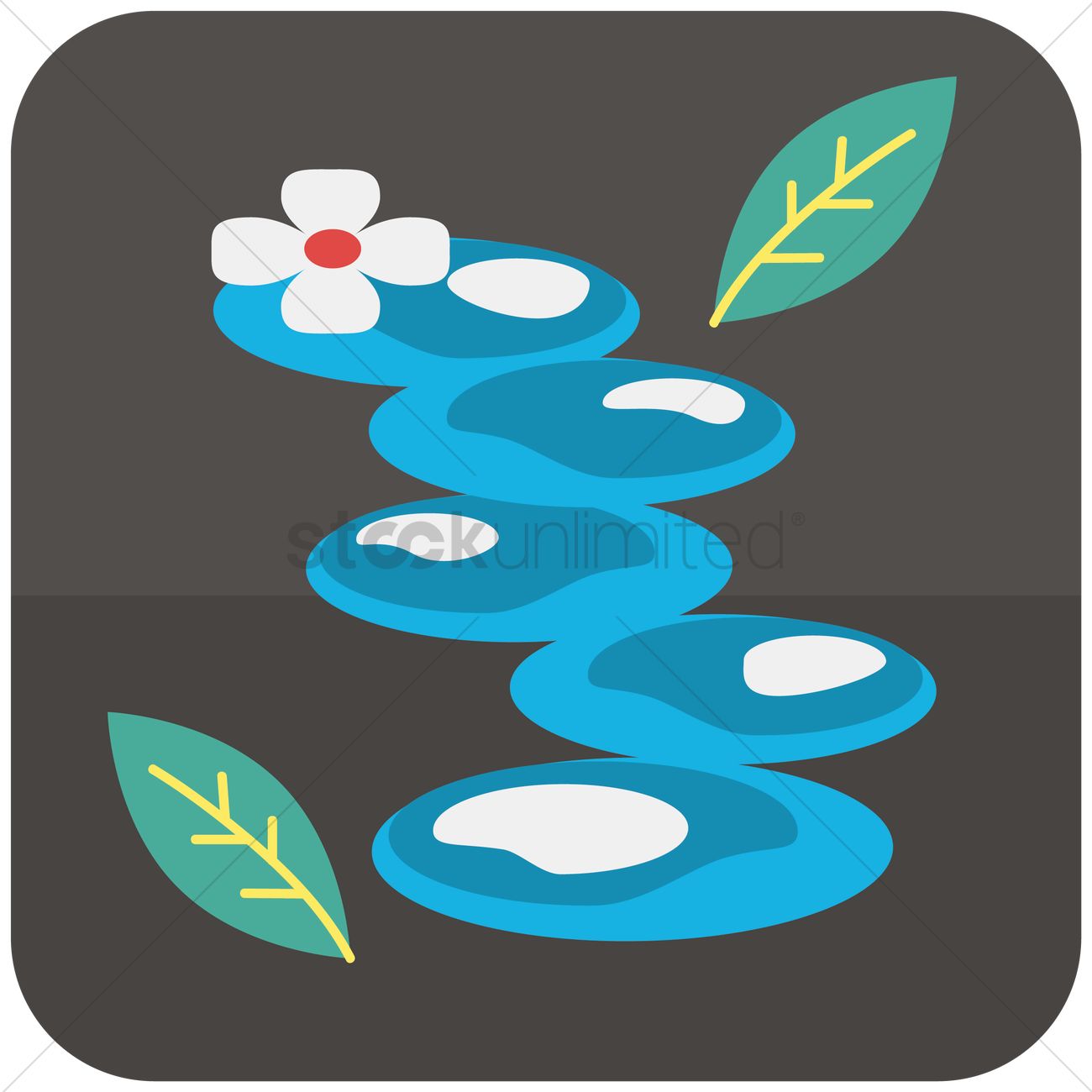 1300x1300 Stone Pathway Vector Image