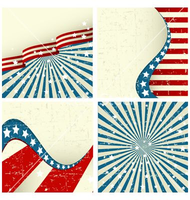 380x400 Patriotic Background Vector On 4th Of July