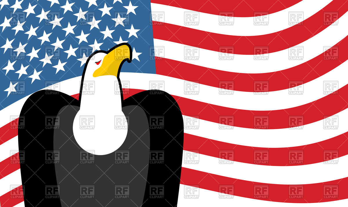 1200x717 Bald Eagle And Us Flag