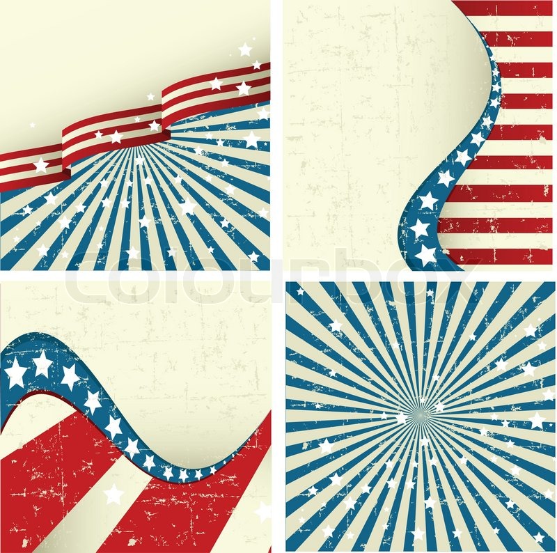 800x794 Illustration Of Set Of Patriotic Background Stock Vector Colourbox