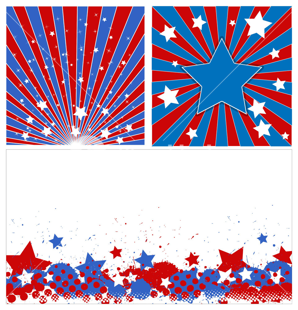 961x1000 Stars Background Set Patriotic Usa Theme Vector Royalty Free Stock