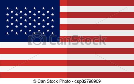 450x282 American Independence Day Patriotic Background. Vector Flat Design.