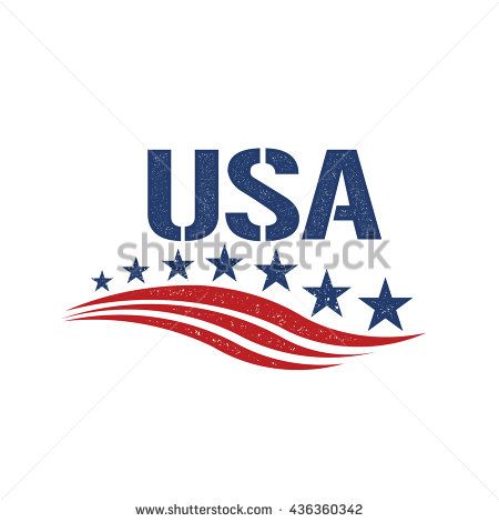 450x470 Vintage Usa Patriot Logo. Vector Graphic Illustration America