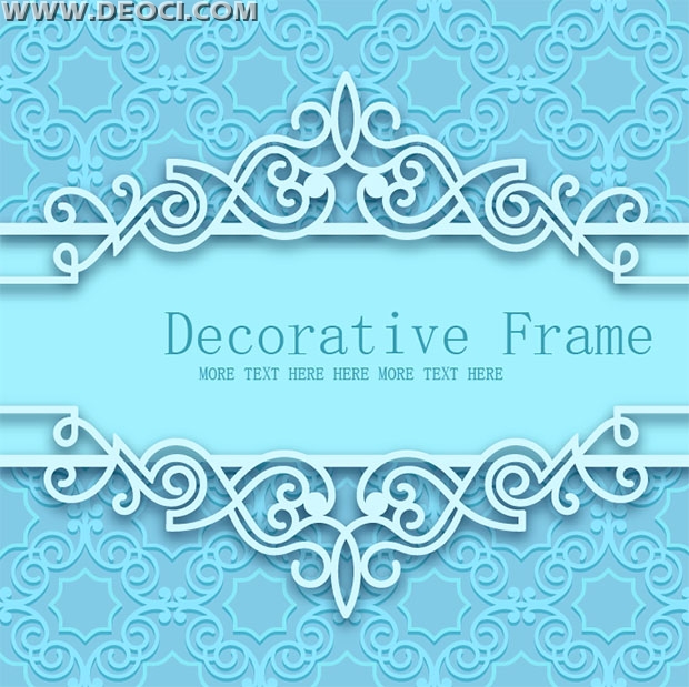 620x619 Delicate Blue Lace Pattern Background Vector Material Ai Free