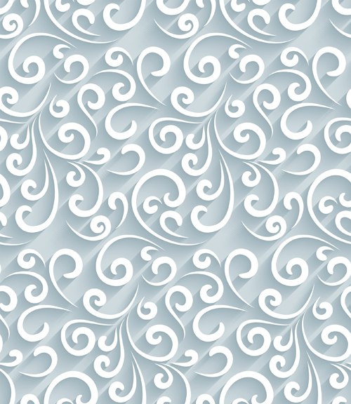 500x576 Paper Floral Seamless Pattern Vector Free Download