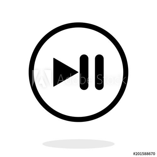 500x500 Pause Vector Icon