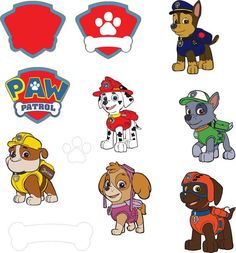 236x253 Paw Patrol Svg Vector Logo, Digital Download Dxf, Svg, Eps, Svg