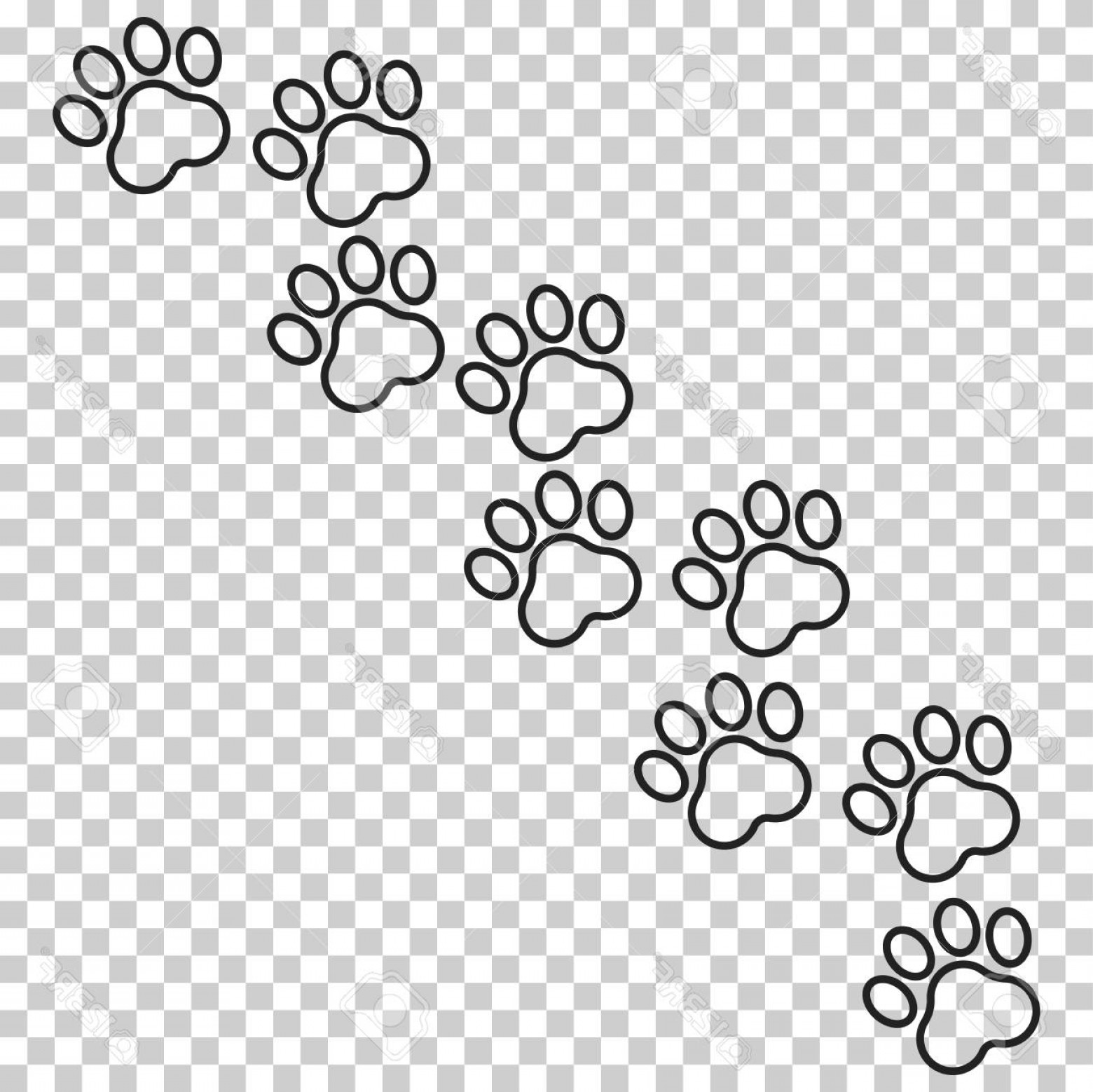 1560x1558 Cat Paw Print Vector Art Shopatcloth