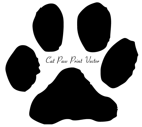 600x535 Cat Paw Print Clip Art Image Free Vectors Cat Paw