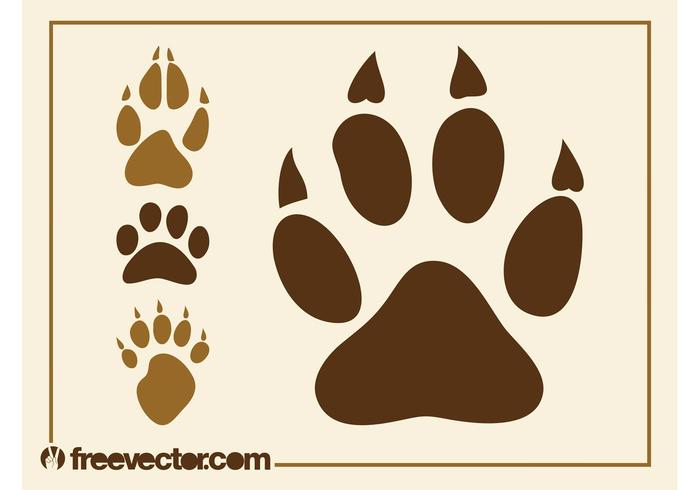 700x490 Wolf Paw Print Free Vector Art
