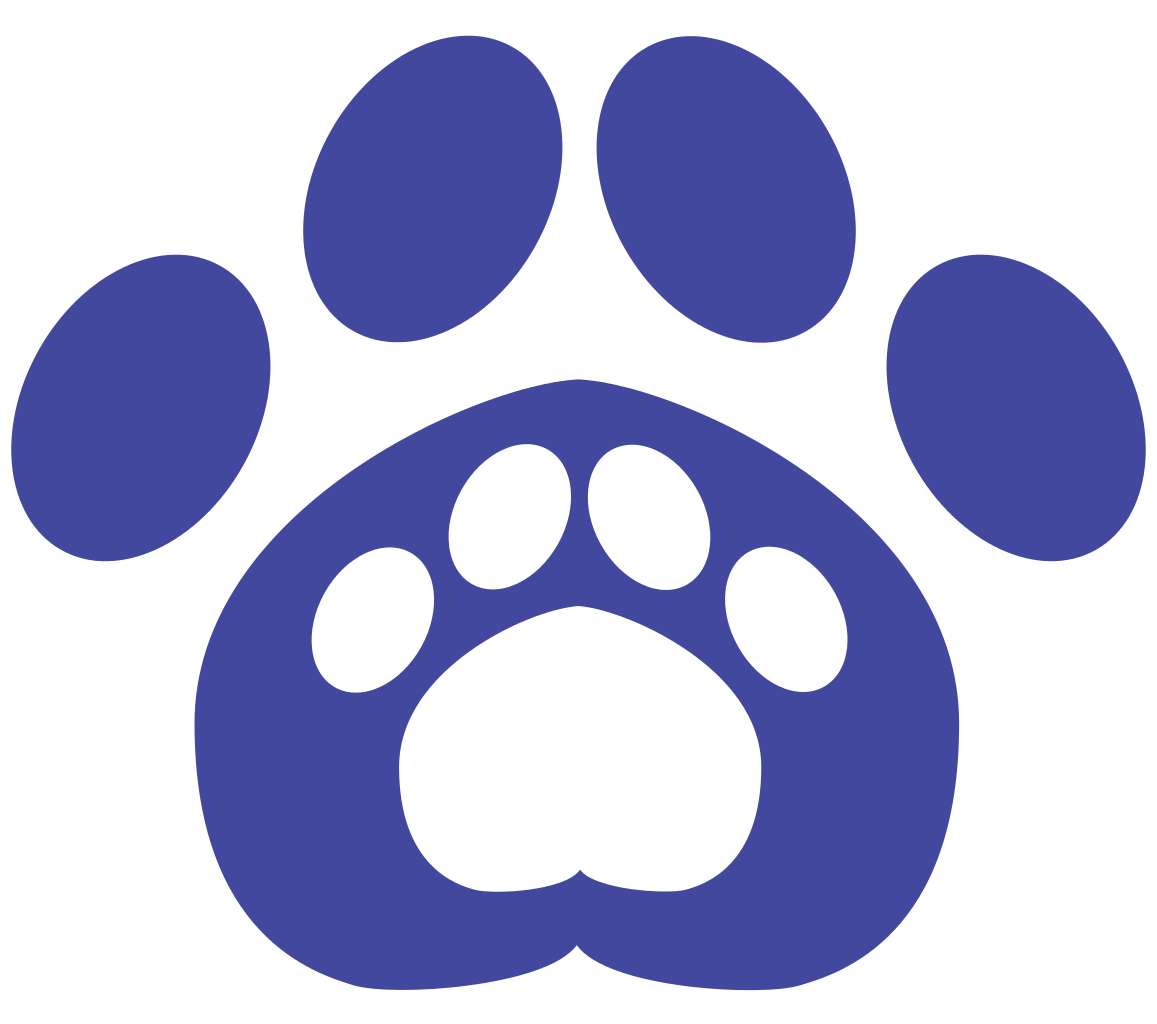 1157x1024 Filefurry Blue Paw Vector Logo.svg