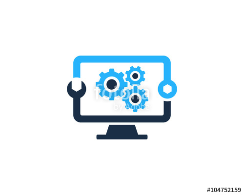 500x400 Pc Repair Logo Stock Image And Royalty Free Vector Files On