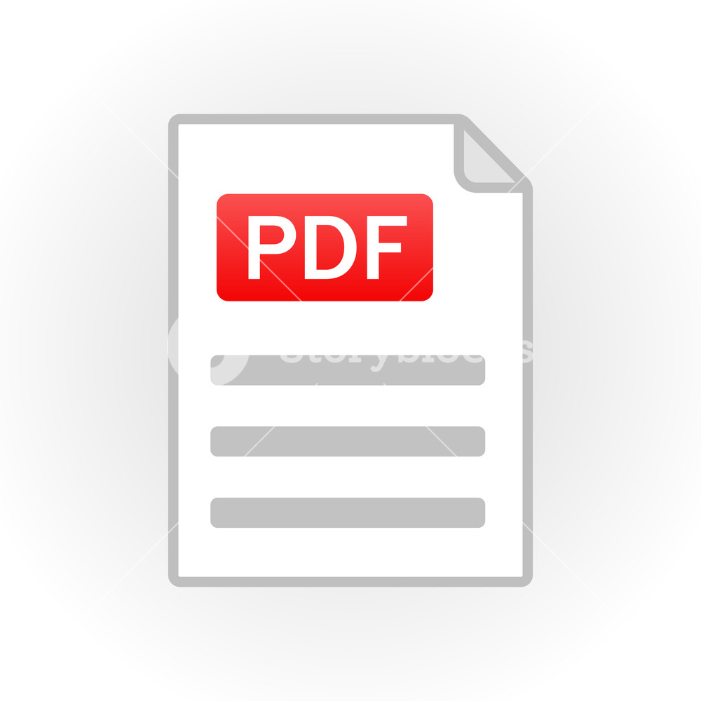 1000x1000 Pdf Icon Isolated. File Format. Vector Illustration Royalty Free