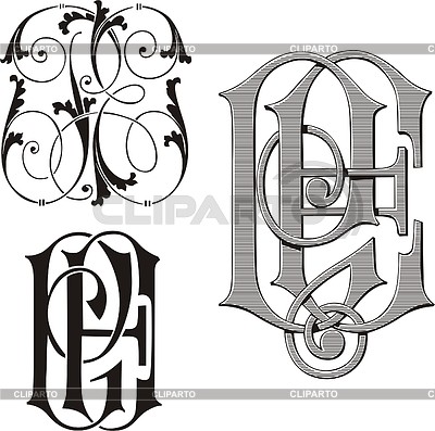 400x397 Monograms Stock Photos And Vektor Eps Clipart Cliparto 10
