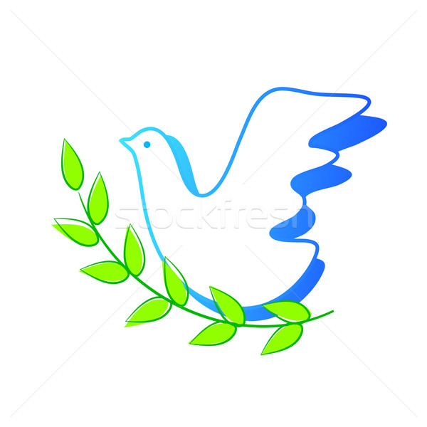 600x600 Peace Dove Vector Illustration Antonina Tsyganko