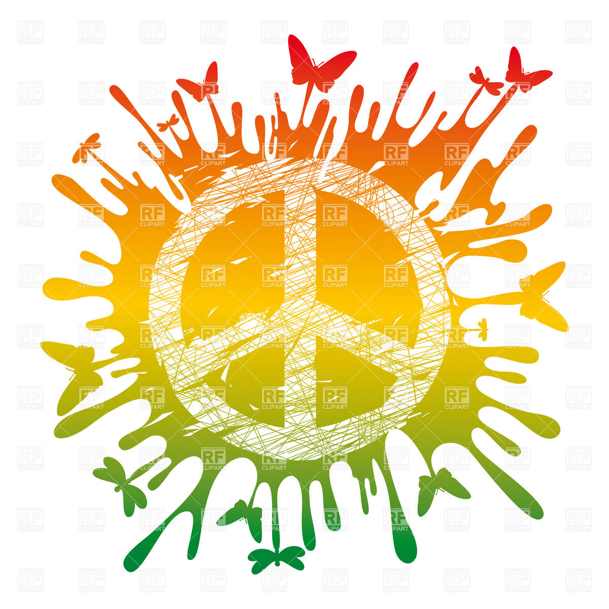 1200x1200 Design Of Peace Symbol Vector Image Vector Artwork Of Signs