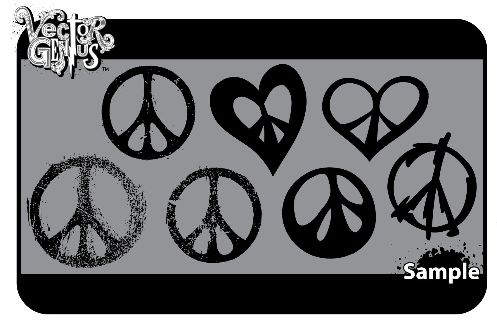 1701x1101 Free Peace Sign Vector Graphics