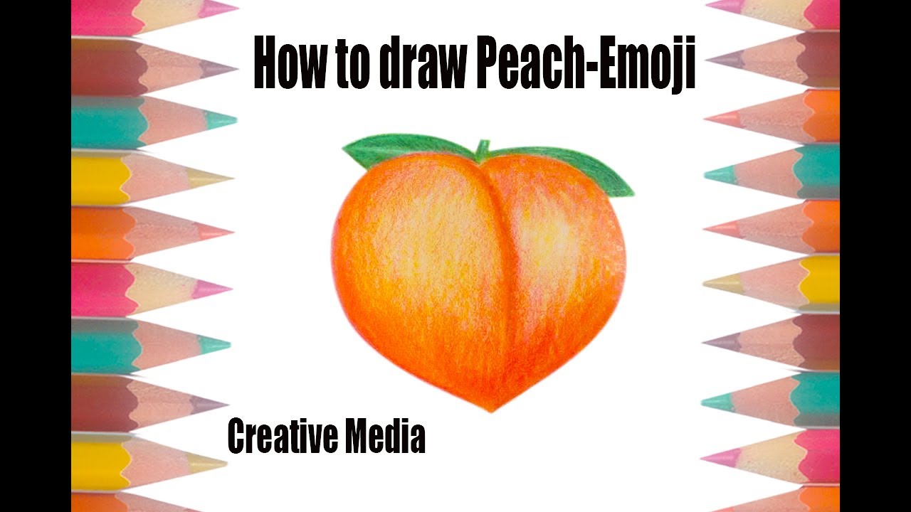 1280x720 How To Draw Peach Emoji