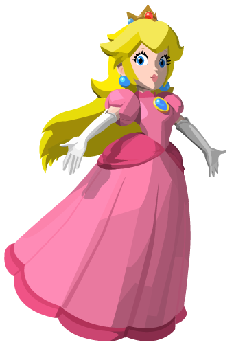341x508 Princess Peach Clipart Vector