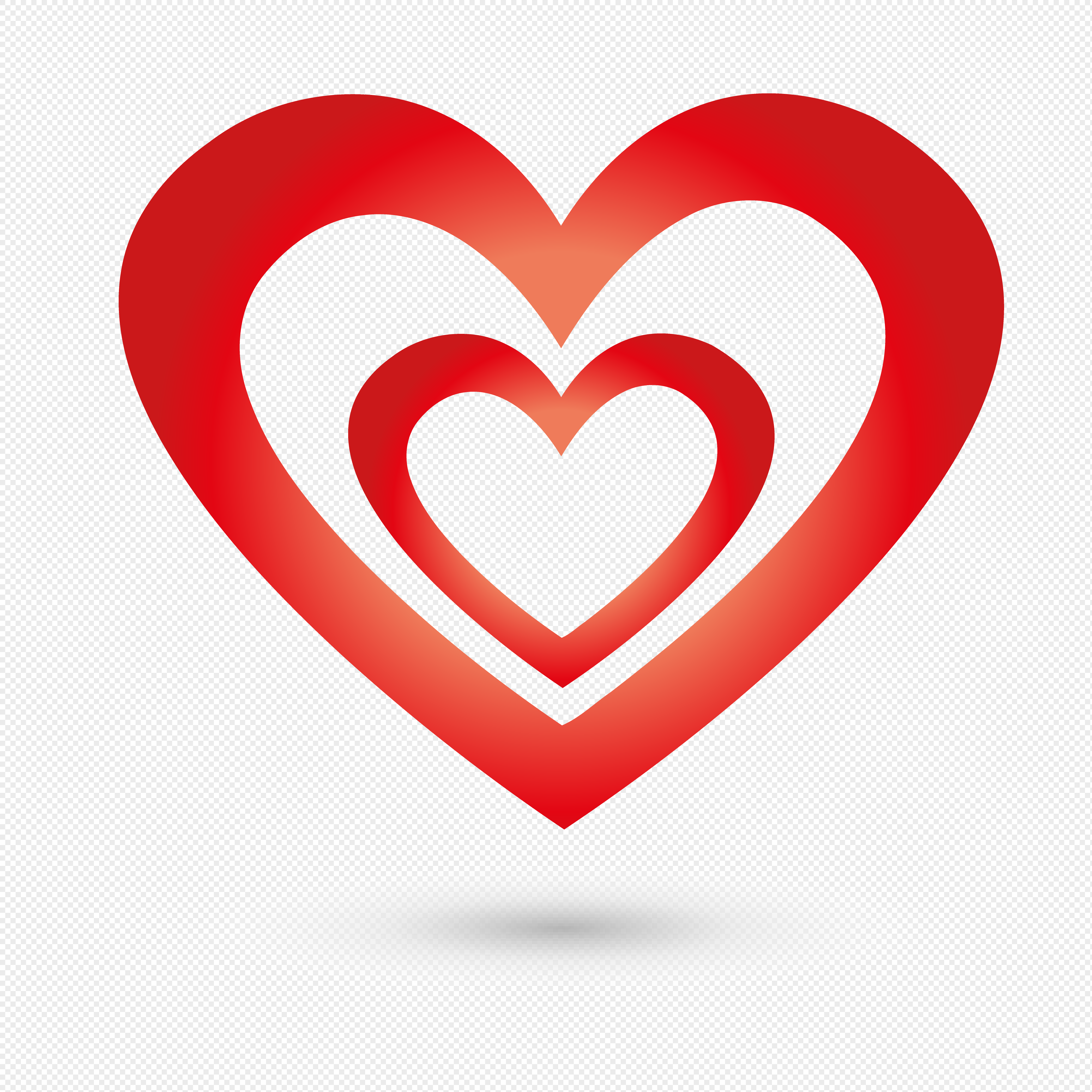 4187x4187 Heart Of Peach Vector Material Png Image Picture Free Download