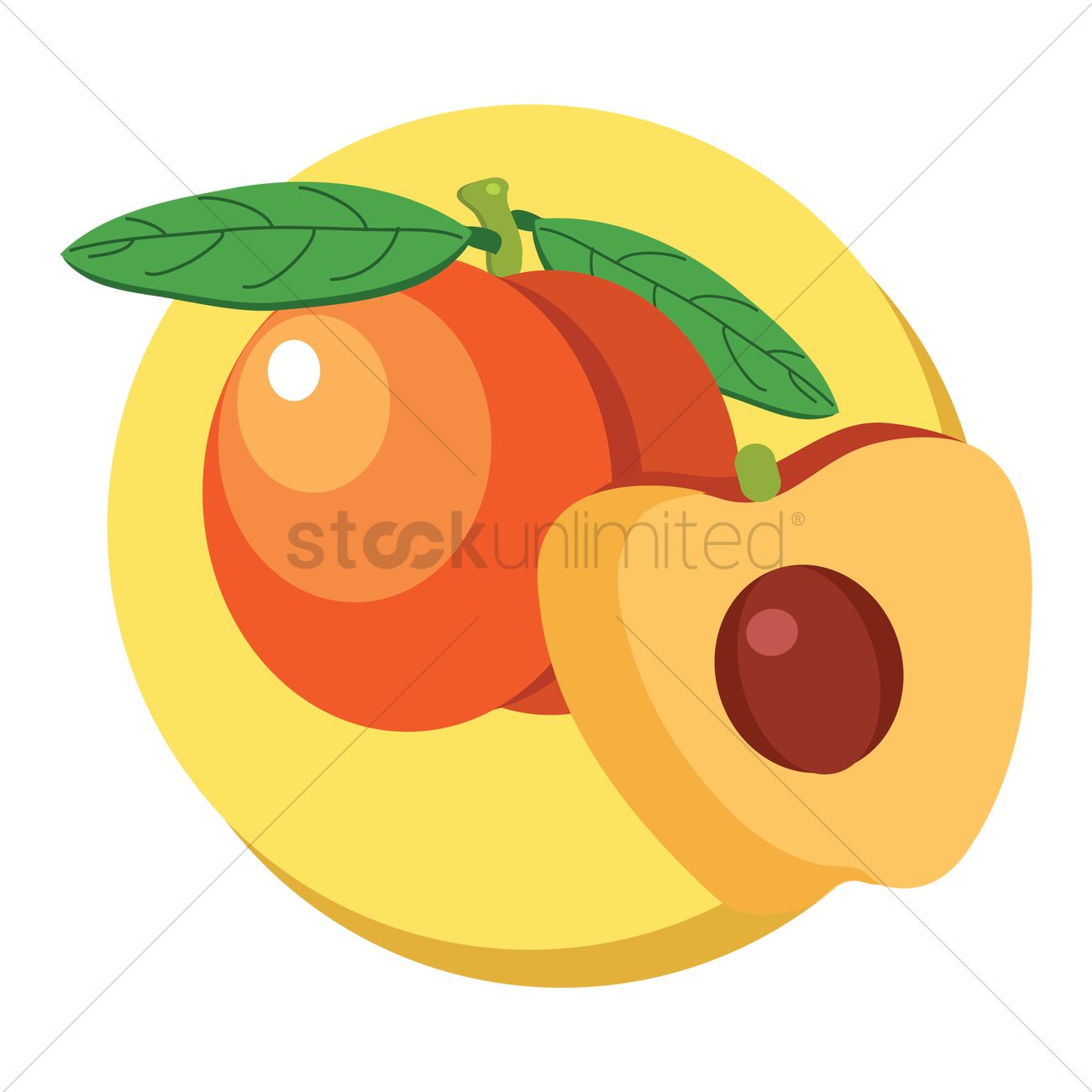 1300x1300 Free Peaches Vector Image