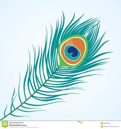 236x252 Detailed Realistic Vector Illustration Of Peacock Feather In Eps10