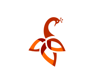 389x346 Free Vector Orange Peacock Logo Peacock Peacock