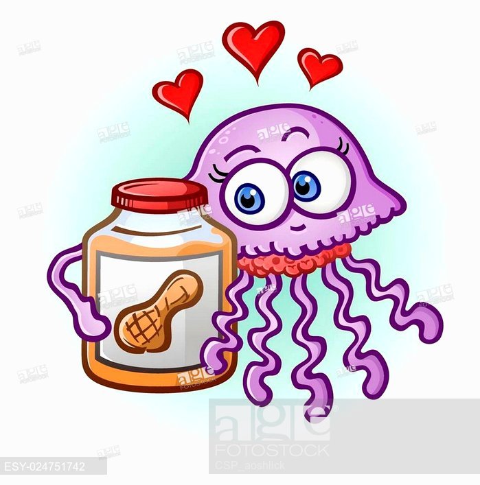 699x707 Peanut Butter And Jelly Fish, Stock Vector, Vector And Low Budget