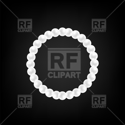 400x400 Pearl Necklace Vector Image Vector Artwork Of Design Elements