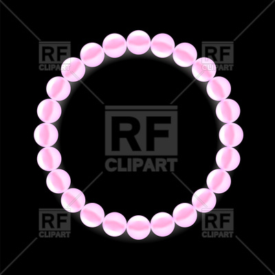 400x400 Pink Pearl Necklace Vector Image Vector Artwork Of Objects