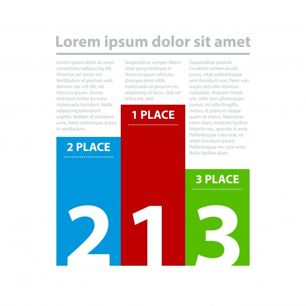 626x626 Three Colorful Banners In The Form Of A Pedestal. Vector Premium