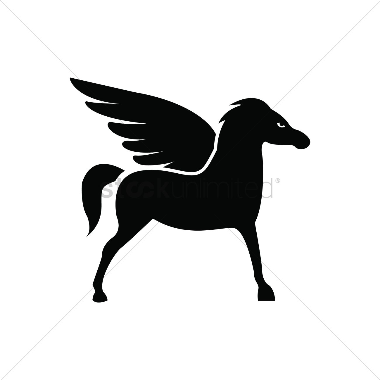 1300x1300 Pegasus Vector Image